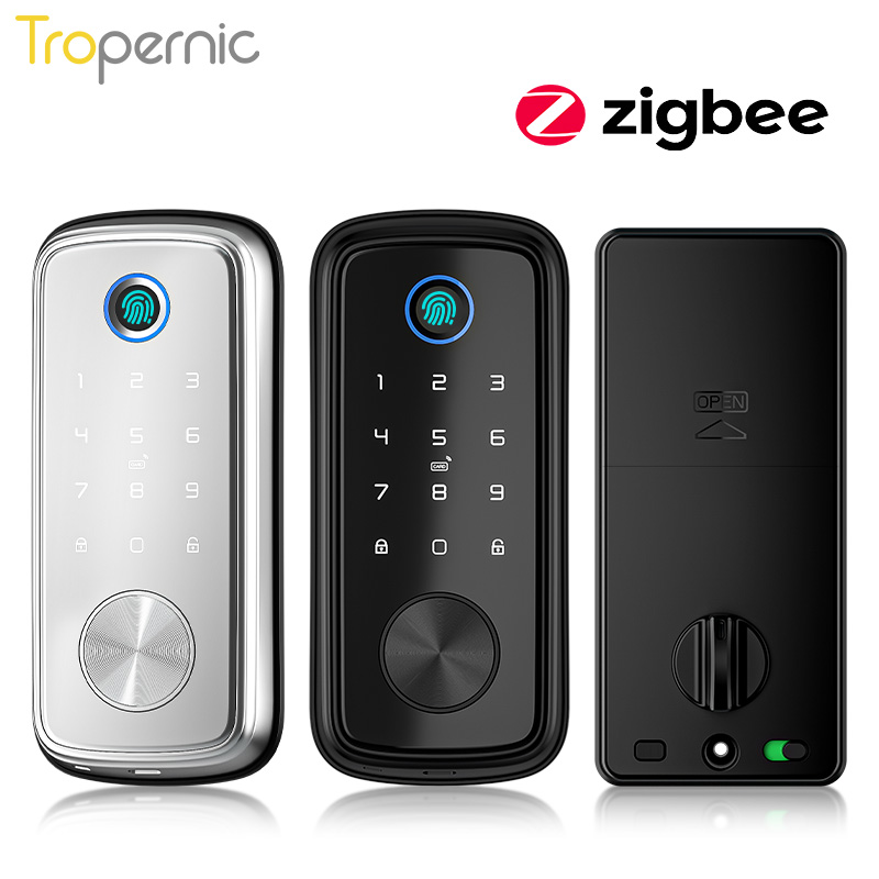 Smart Home Door Lock - Дверные блокираторы Tuya Zigbee, биометрический замок