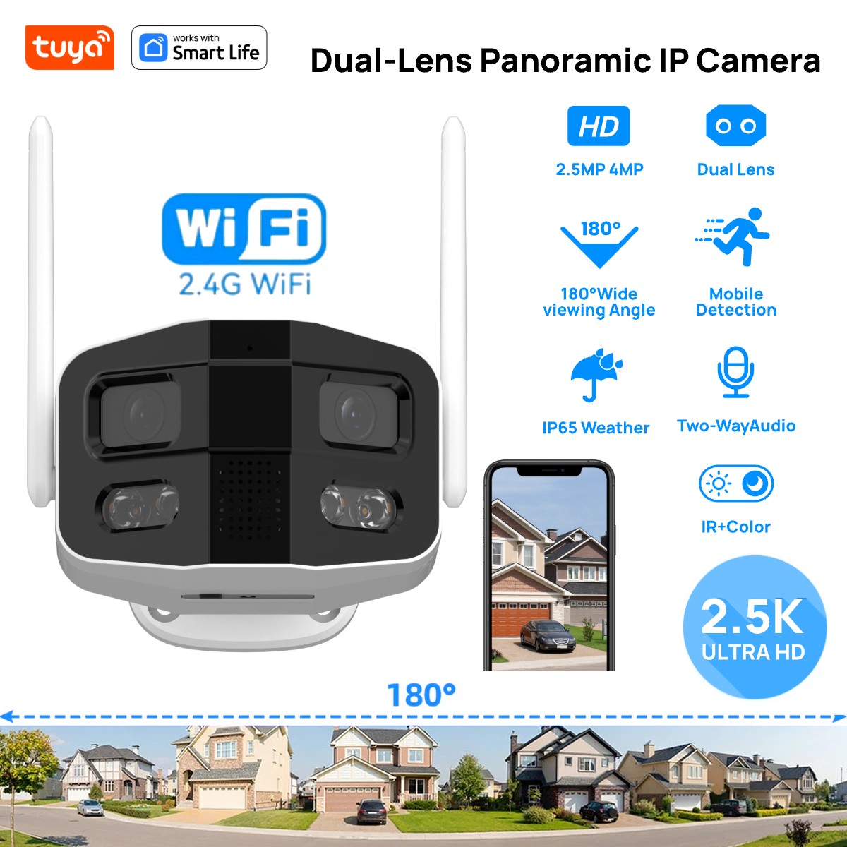 Tuya Smart 4MP 2.5K Dual-Lens, – обзор и цена Smart Home Camera Ezviz