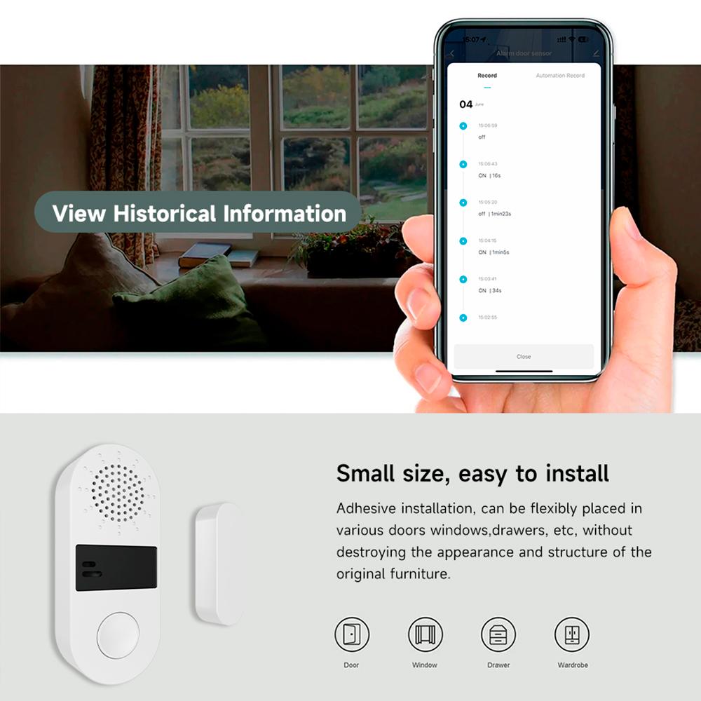 Беспроводной датчик открытия д – обзор и цена Wireless Door Sensor