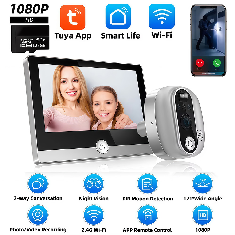 Tuya 1080P Wi-Fi дверной звоно – обзор и цена Smart Home Wiser